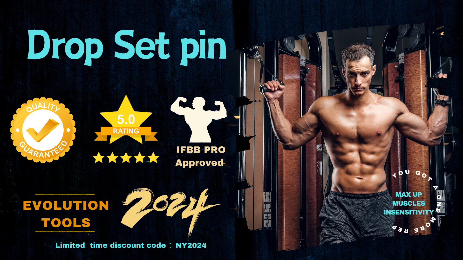 The Drop Set Pin™ Maximise Your Workout Performance By Our Dropset Pin –  OneMoreRep