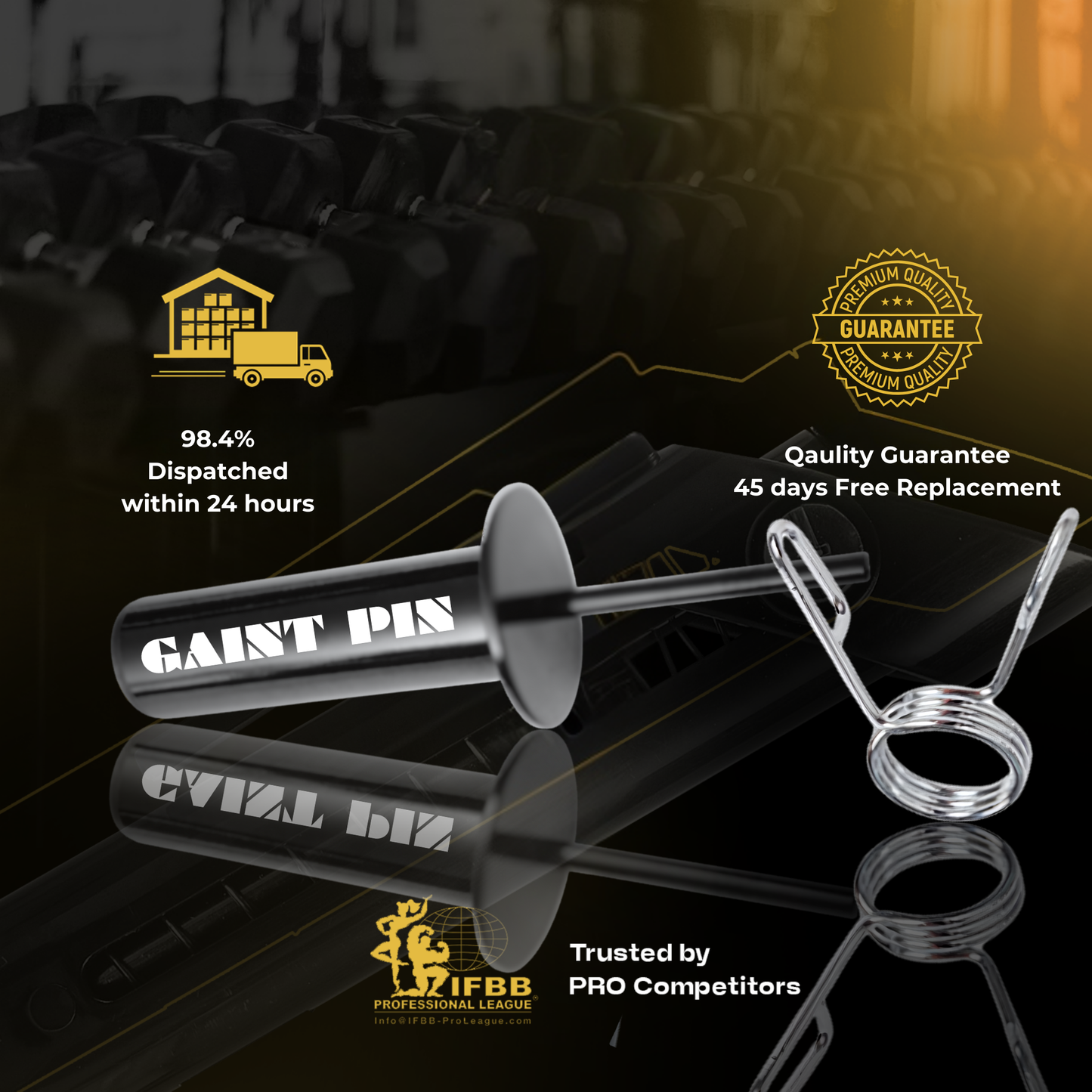 Giant Pin™ - Unlimite Gym Pin For Carrying Extra Weight